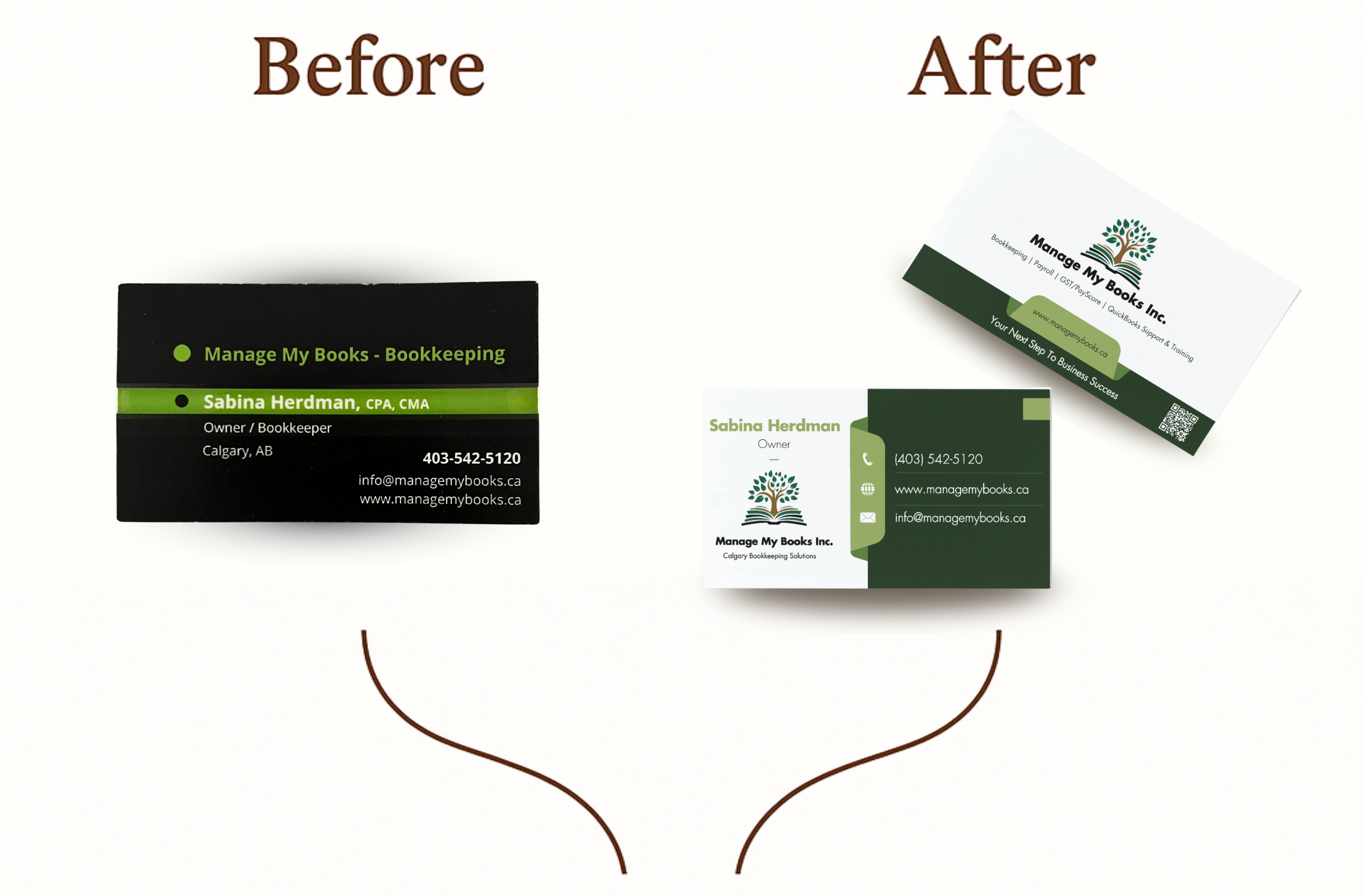 Before and after comparison showing quality difference